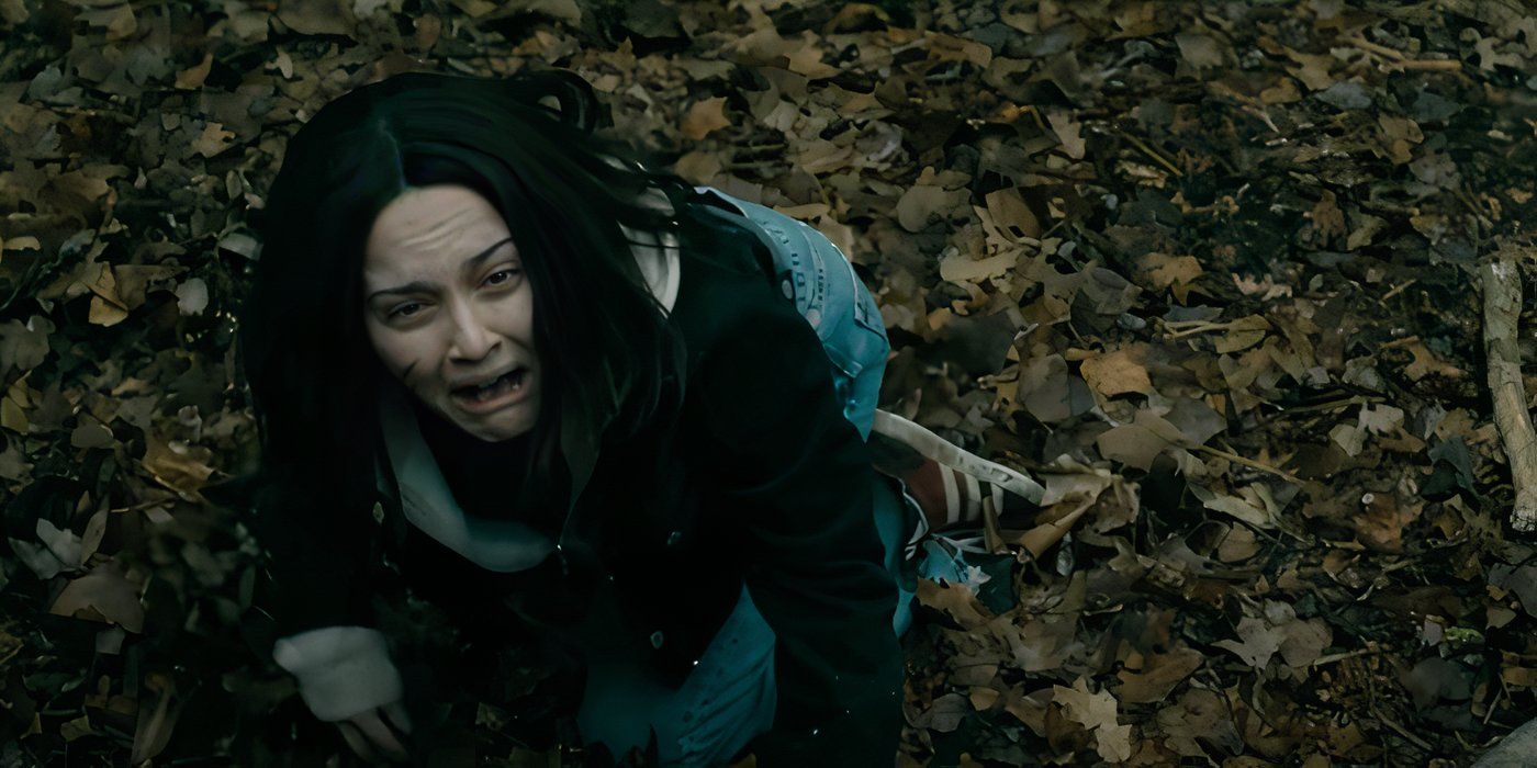 Hannah Cheramy as Julie screaming in &lsquo;From&rsquo;