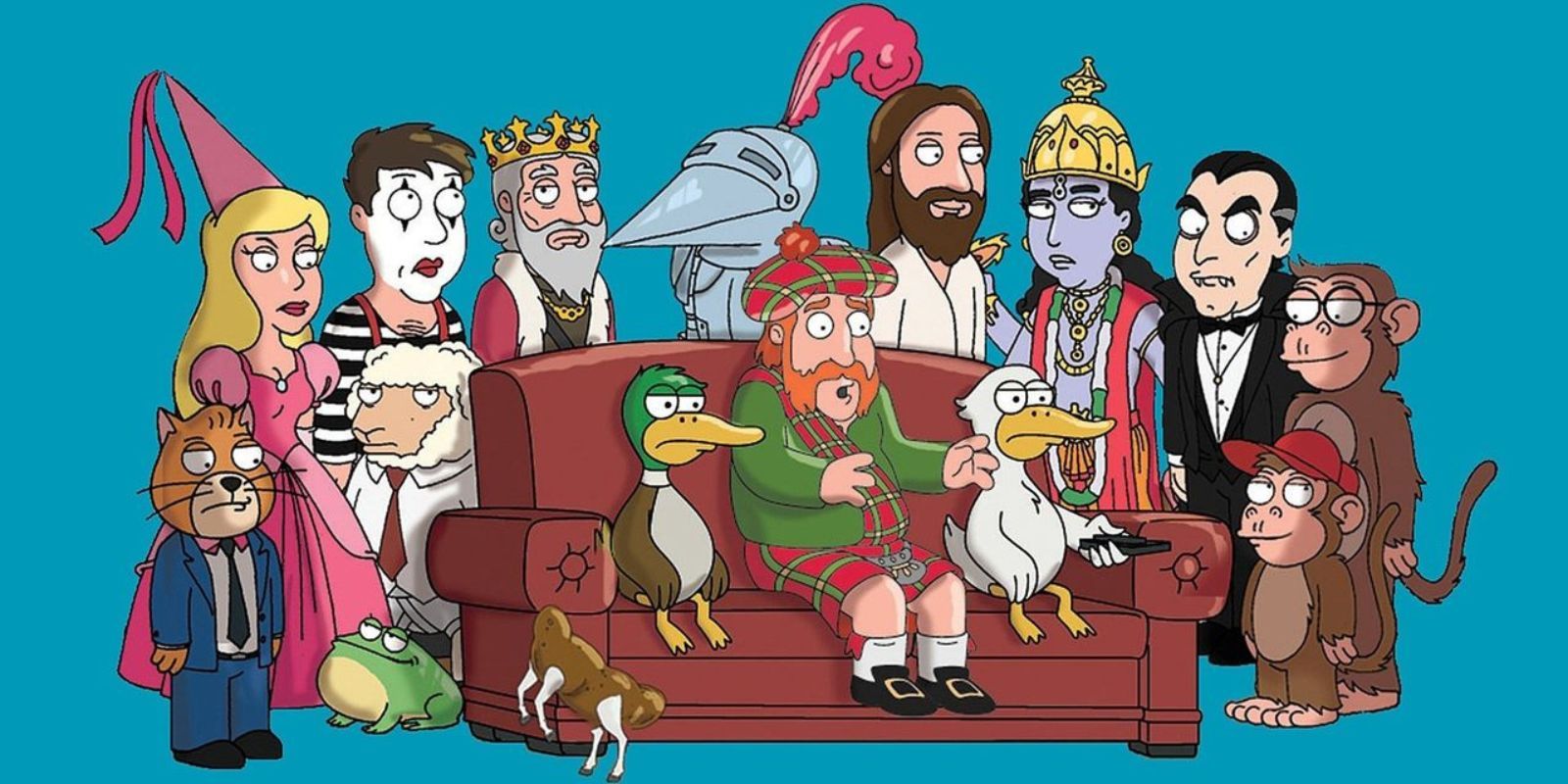 CHaracters from Seth MacFarlane&rsquo;s Cavalcade of Cartoon Comedy