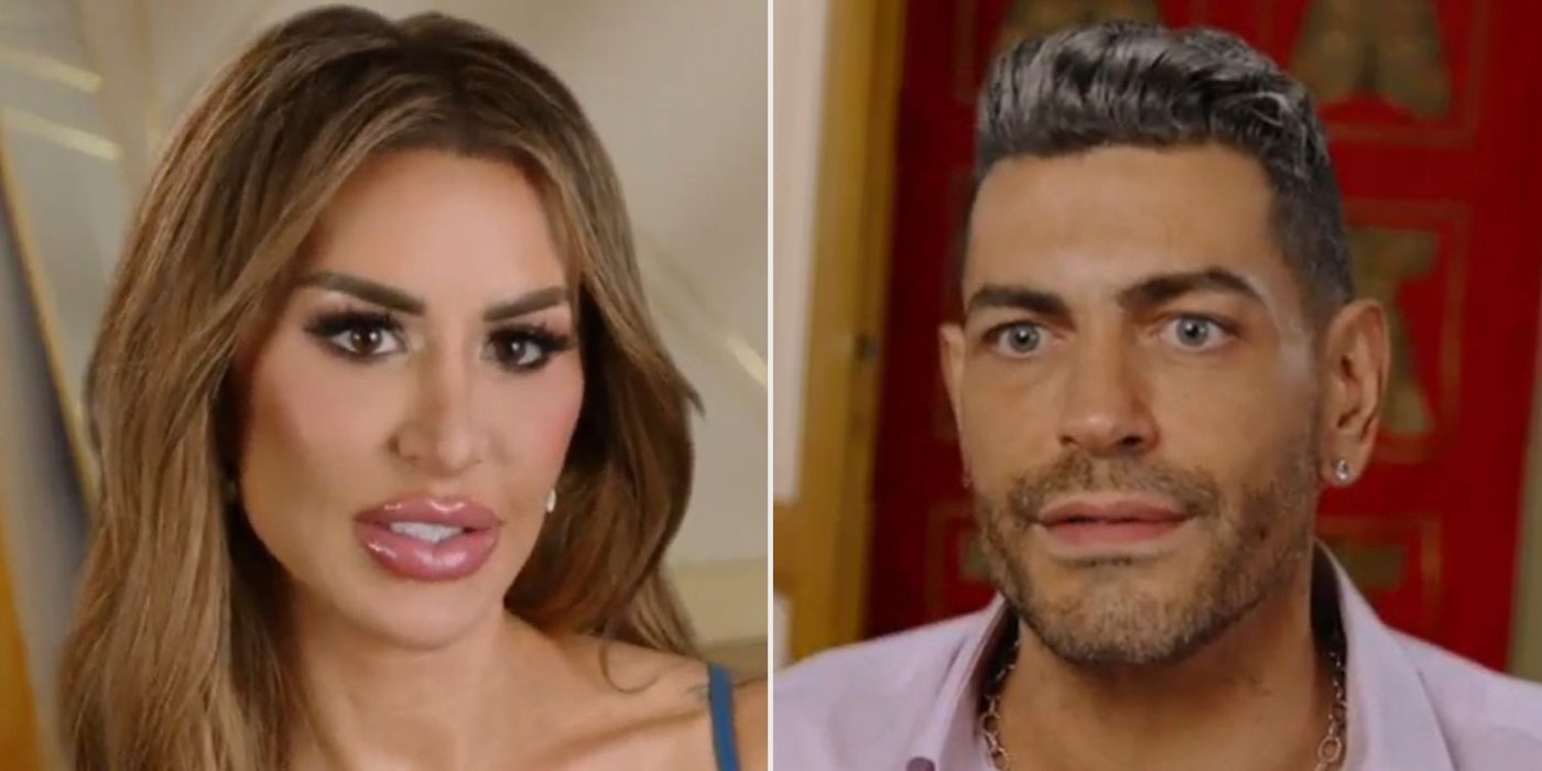 Shekinah and Sarper confessional side by side from 90 Day Fiance.