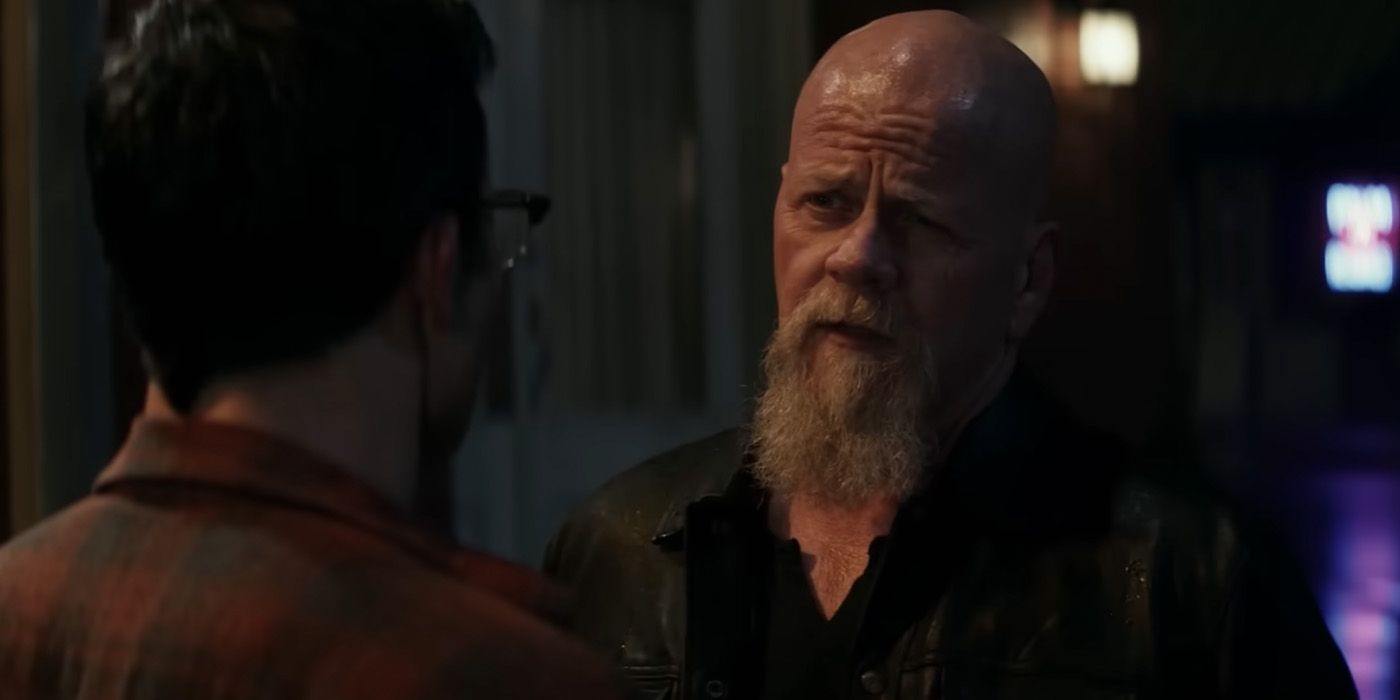 Clark (Tyler Hoechlin) confronts Lex Luthor (Michael Cudlitz) in Superman &amp; Lois.