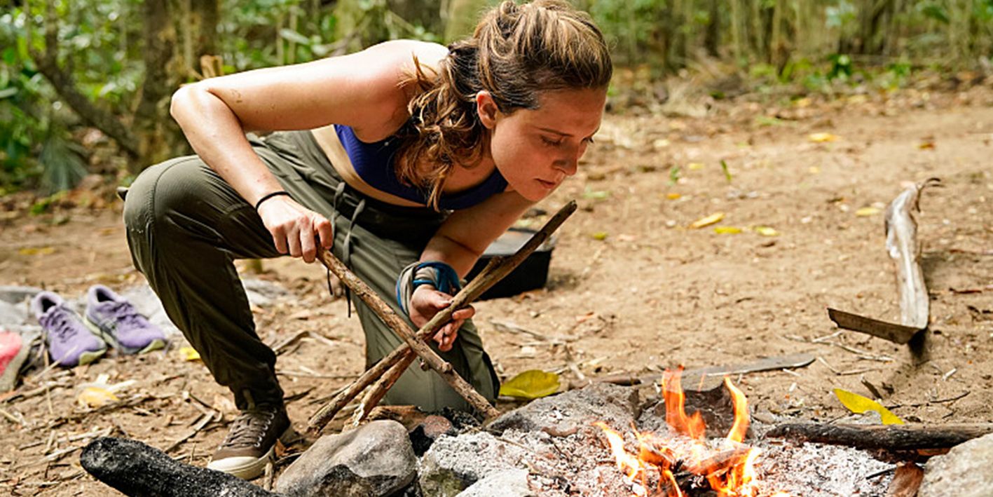 Survivor-47-Caroline-Vidmar-Camp-Fire