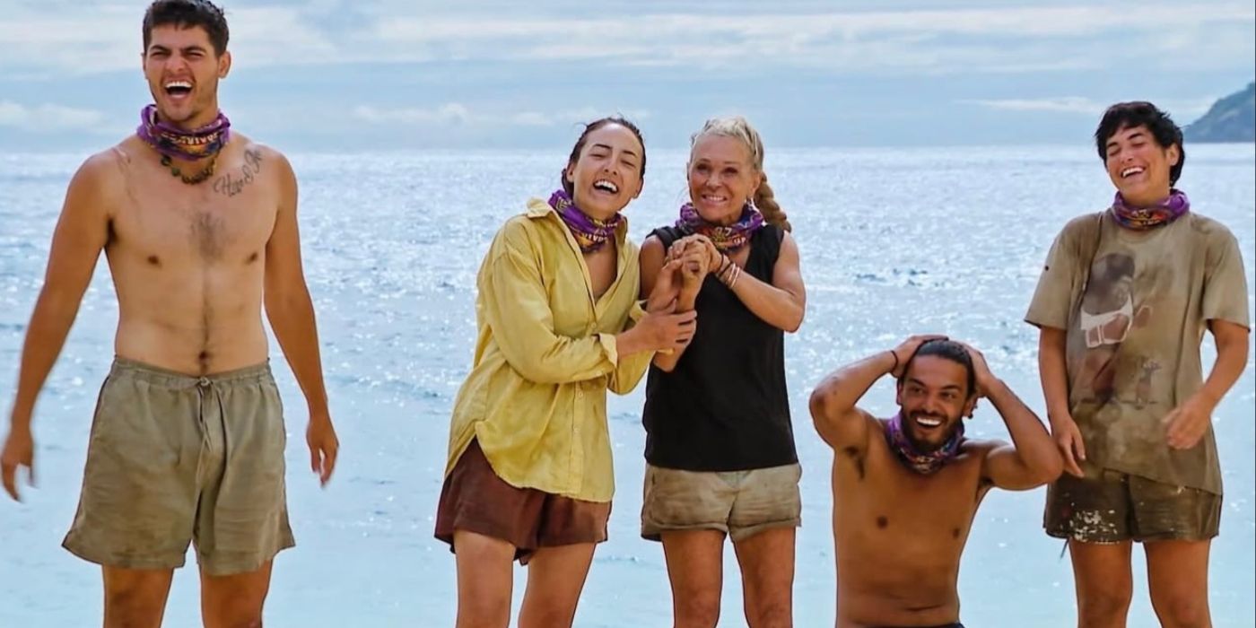 The castaways are excited for Jeff&rsquo;s latest news on &lsquo;Survivor 47.'