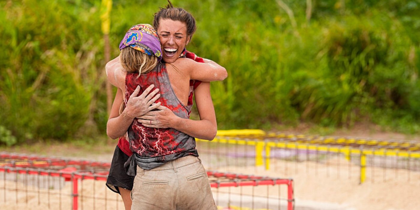 Genevieve hugs Sue on 'Survivor 47.'