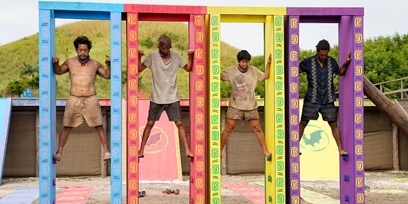 Sol, Kyle, Teeny, and Gabe compete for Immunity on &lsquo;Survivor 47.'