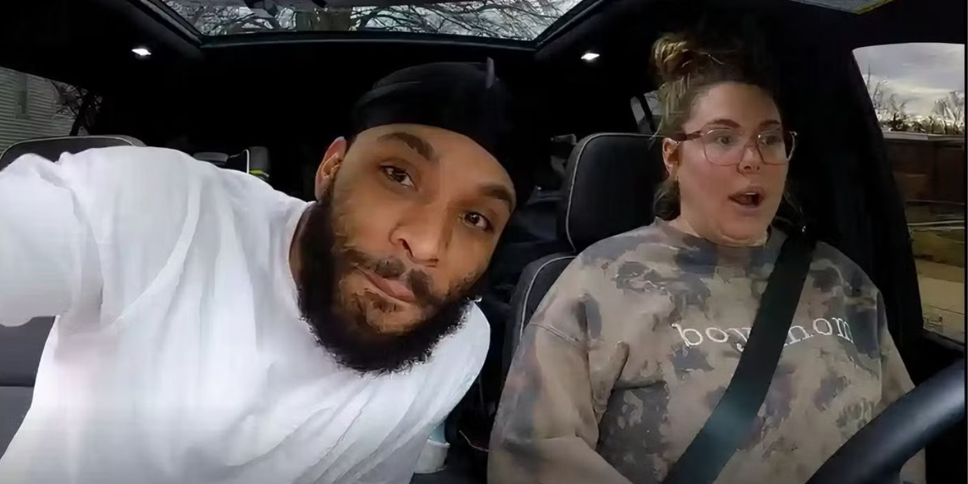 'Teen Mom' stars Chris Lopez and Kailyn Lowry driving.