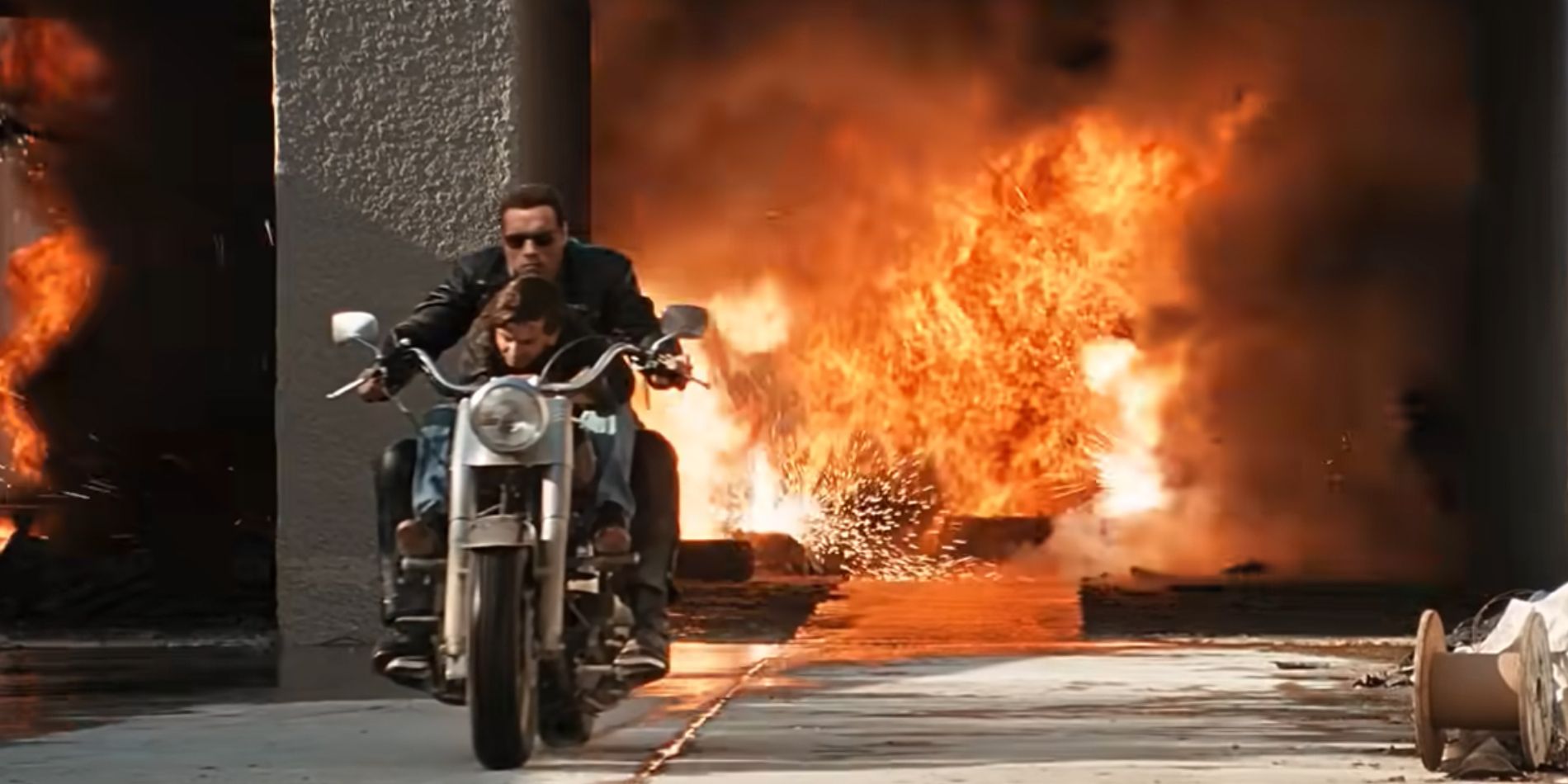 The Terminator and John Connor escape in Terminator 2: Judgment Day