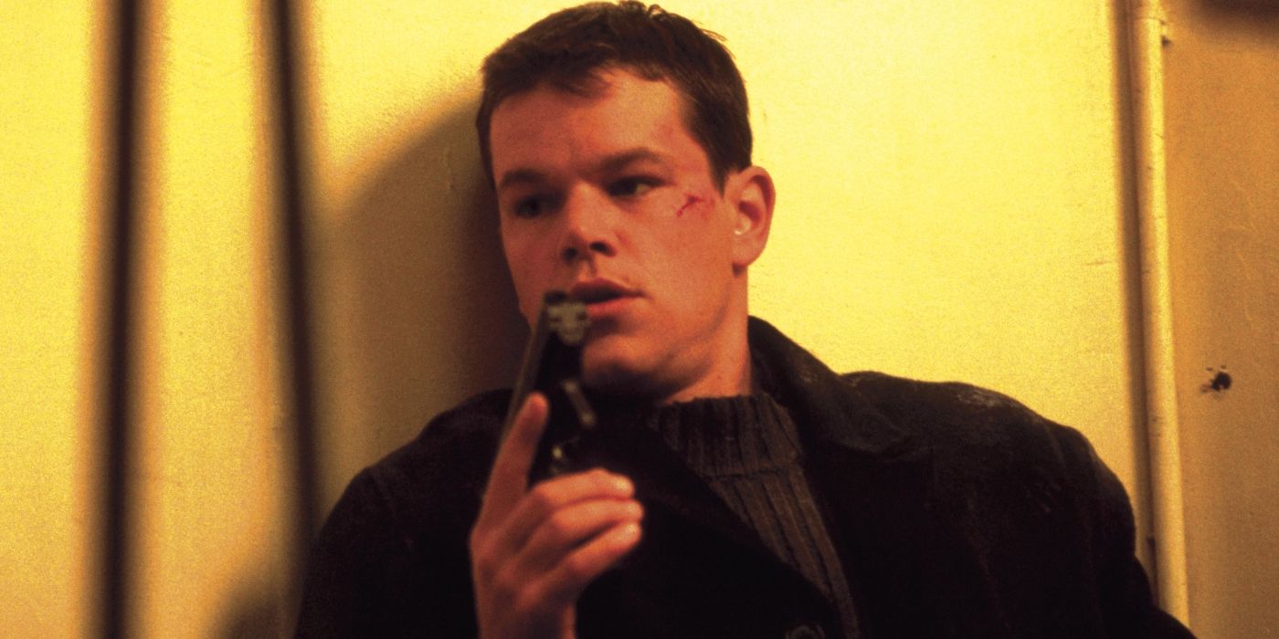 Matt Damon as Jason Bourne in The Bourne Identity 