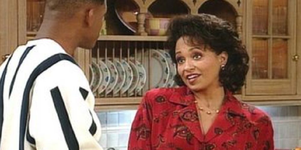 Aunt Viv talking to Will in the kitchen in The Fresh Prince of Bel-Air.