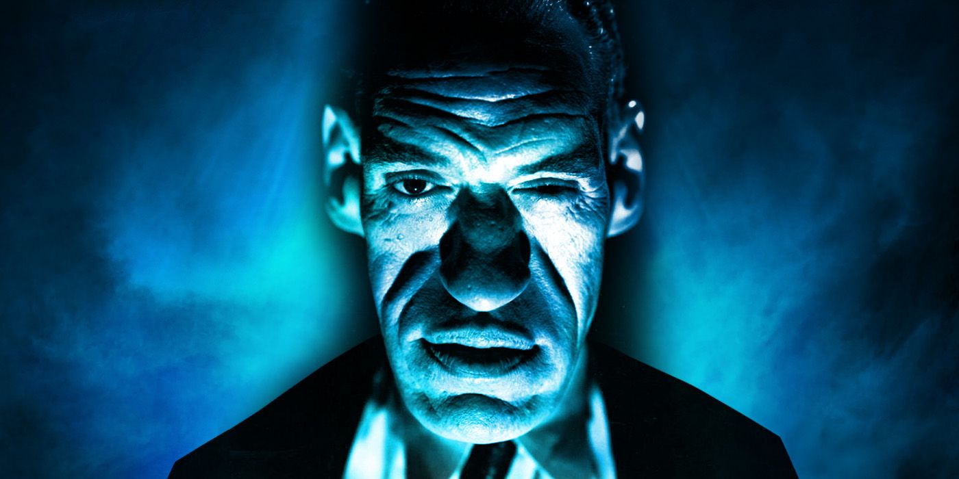 Actor Rondo Hatton in front of a smoky blue background.