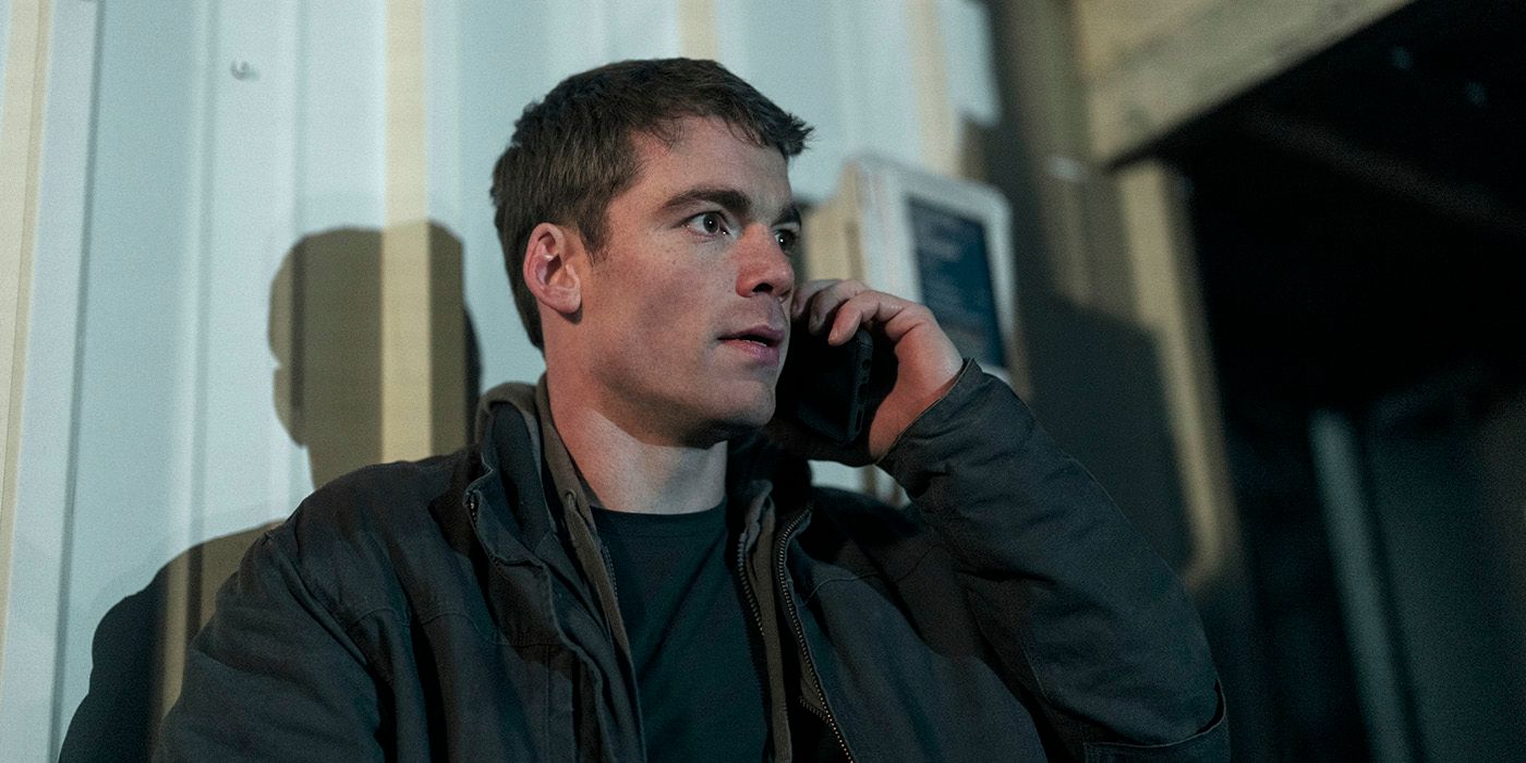 Gabriel Basso on the phone in The Night Agent Season 2