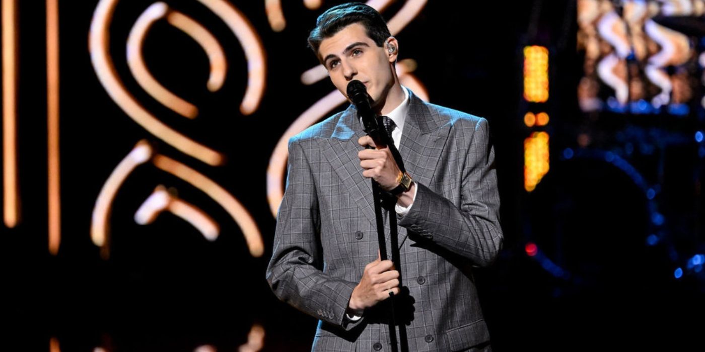 Edward Preble performs during the Playoffs on 'The Voice' Season 26.