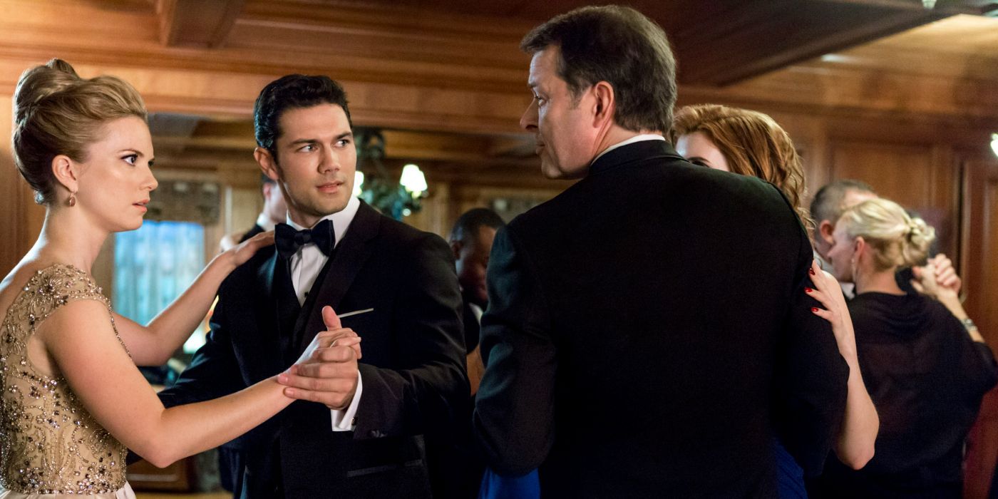 Darcy and Elizabeth dancing in Unleashing Mr. Darcy