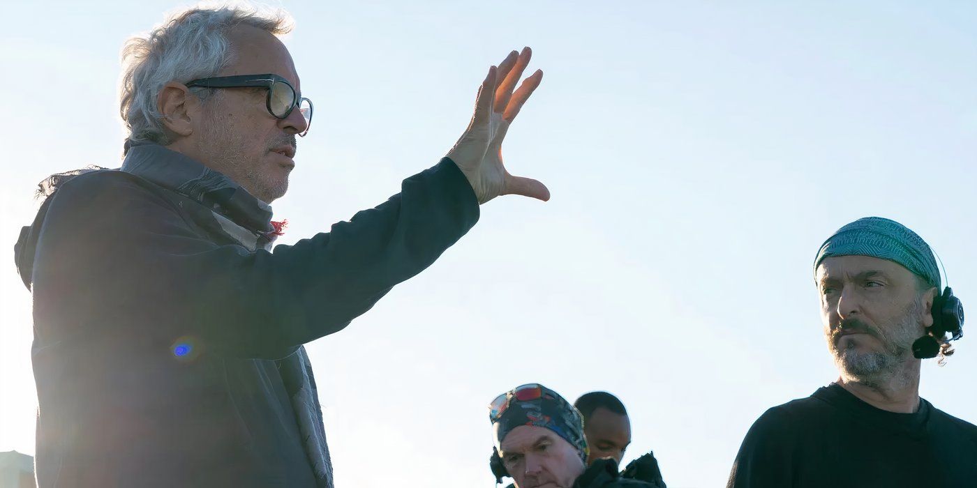 El director Alfonso Cuarón en el set de 'Disclaimer'