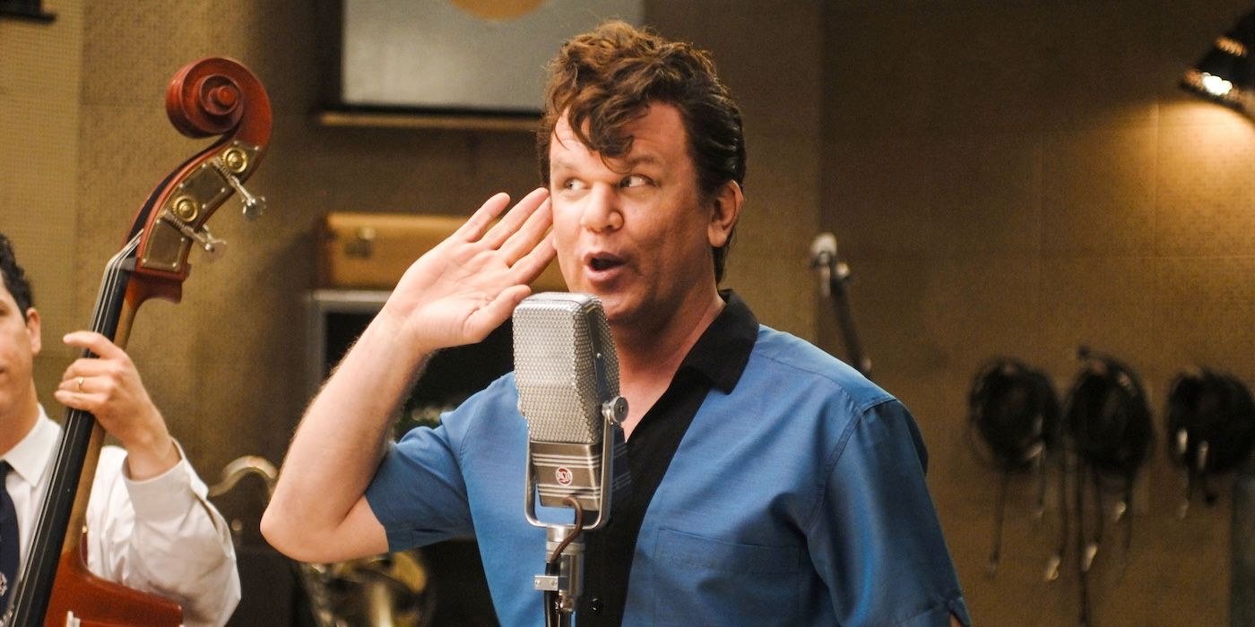 John C. Reilly as Dewey Cox in the studio in Walk Hard