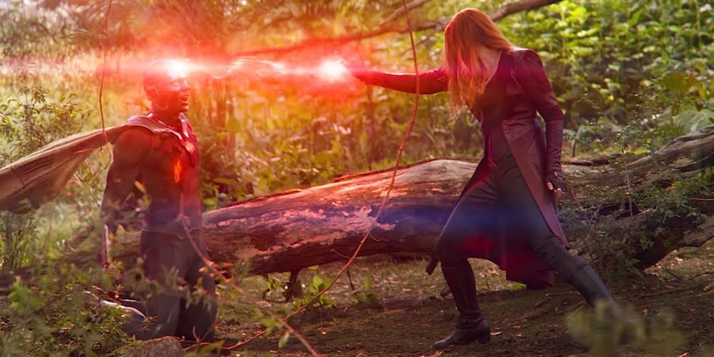 Wanda killing Vision in Avengers: Infinity War