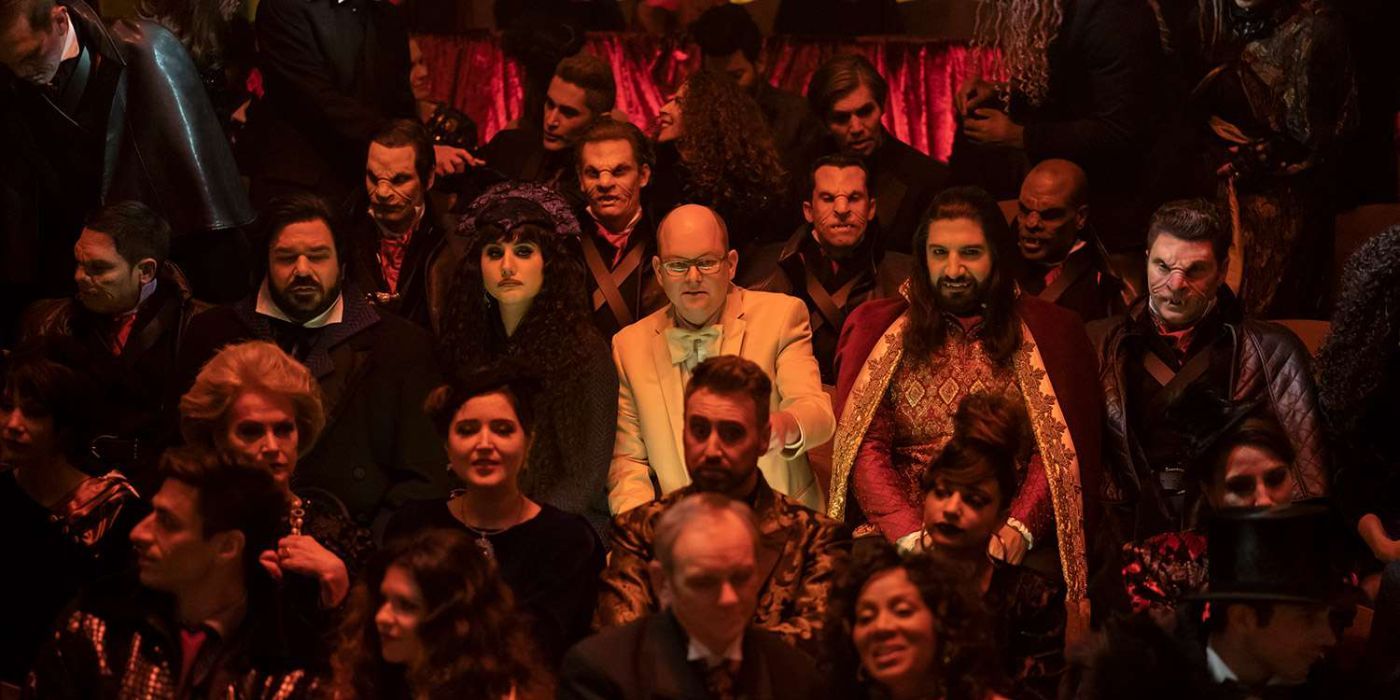 Laszlo, Nadja, Colin, and Nandor in 'What We Do in the Shadows' Season 2.