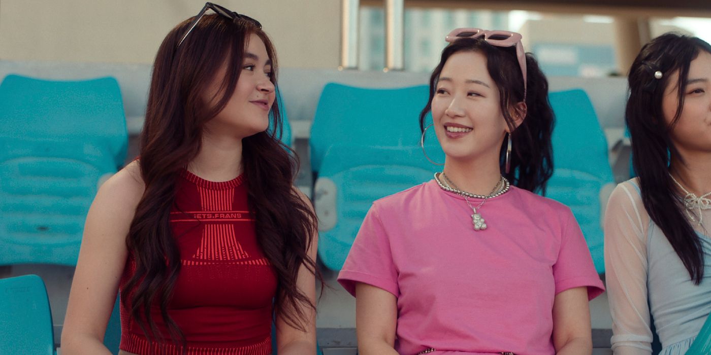 Anna Cathcart and Gia Kim relax together with shades on in XO, Kitty Season 2