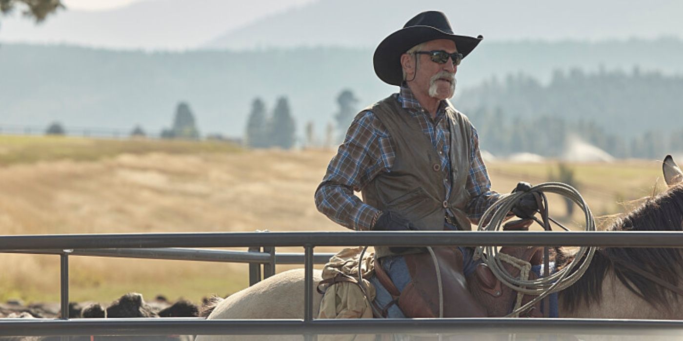 Forrie J. Smith on horseback in Yellowstone Season 5 Episode 6