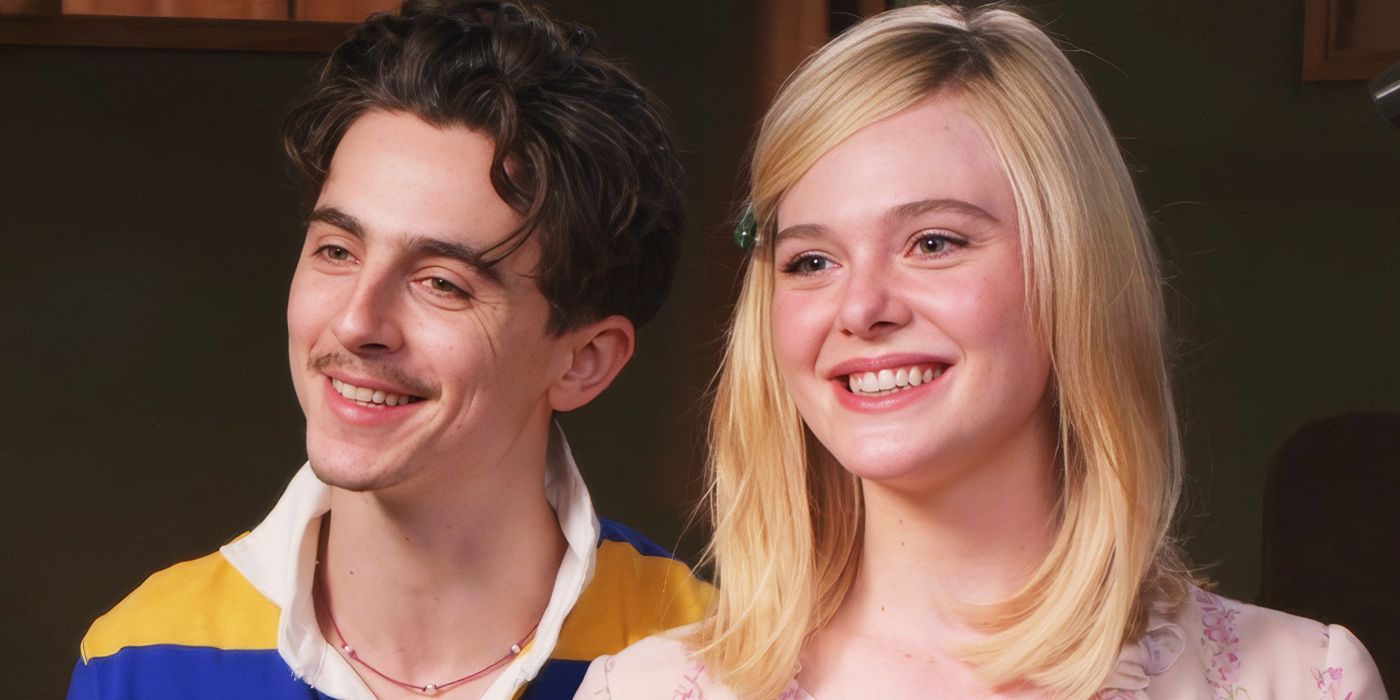 Custom image of Timothee Chalamet and Elle Fanning for A Complete Unknown interview