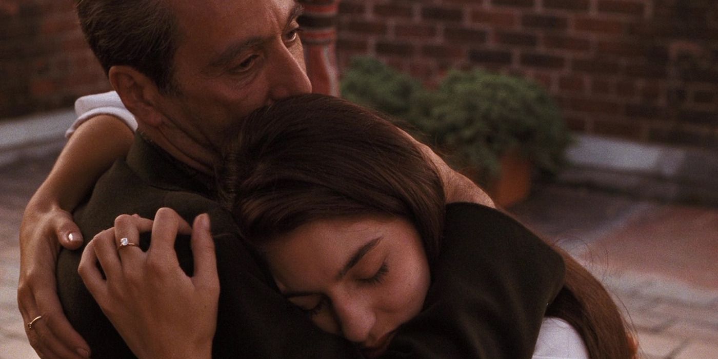 Al Pacino and Sofia Coppola as Mary and Michael Corleone in 'The Godfather Part III'