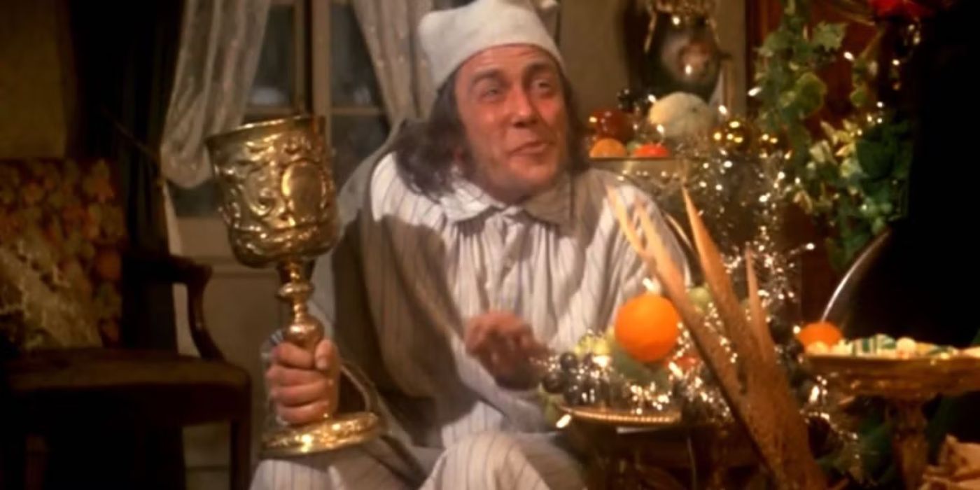 Albert Finney as Ebeneezer Scrooge in Scrooge.