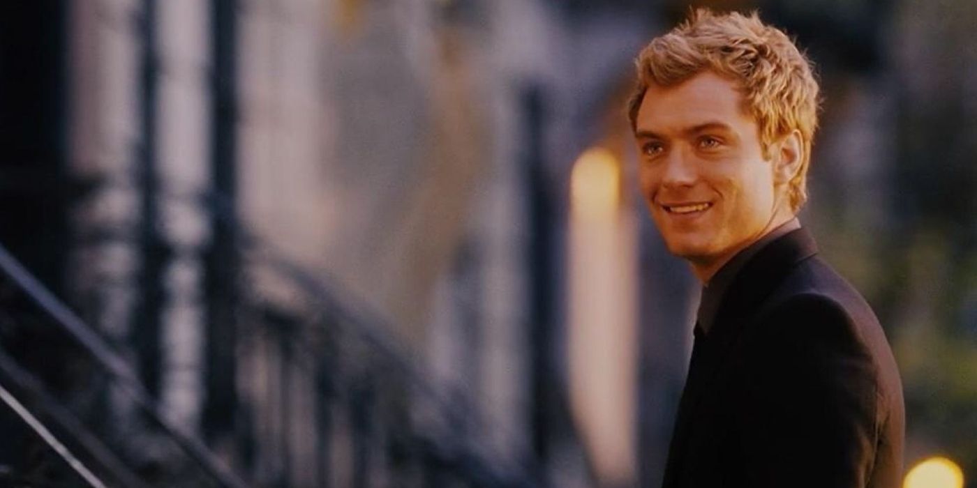 Alfie (Jude Law) smiling in 'Alfie'.