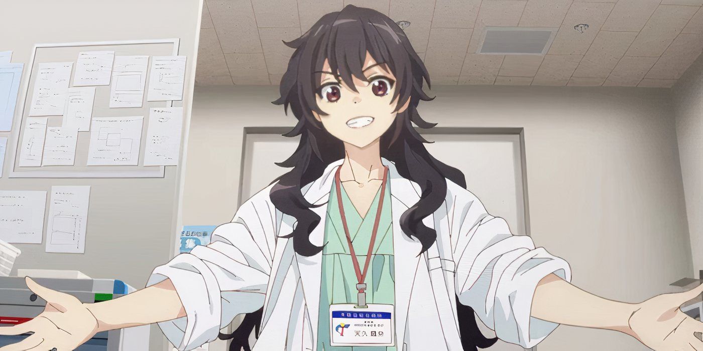 Akemu from Ameku Takao&rsquo;s Detective Karte standing with open arms and a smug smile