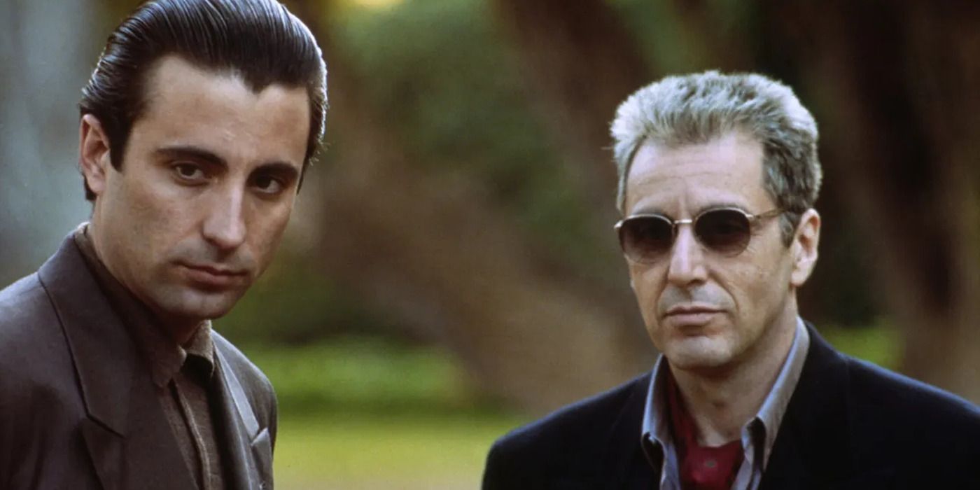 Andy Garcia and Al Pacino in 'The Godfather Part III'