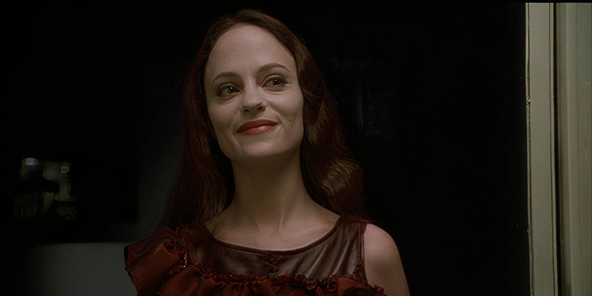 Angela Bettis smiling in May