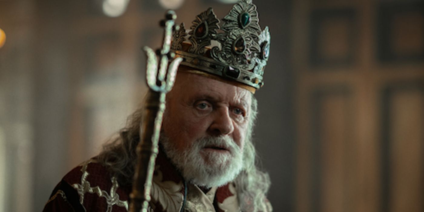 Anthony Hopkins as King Herod in Netflix's 'Mary'.