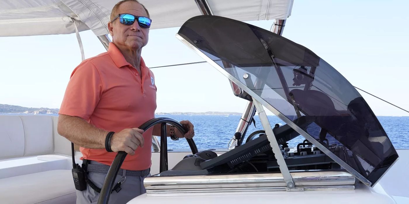 Captain Glenn Shephard steers Parisfal III on 'Bellow Deck Sailing Yacht' Season 5