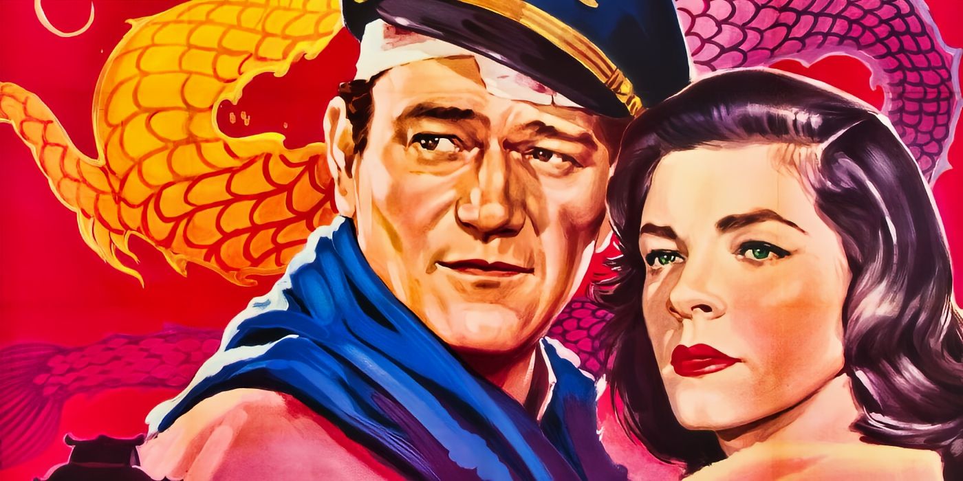 John Wayne and Lauren Bacall in Blood Alley