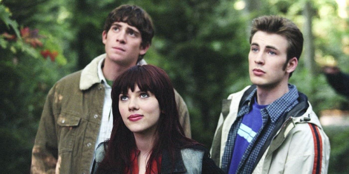 Bryan Greenberg, Scarlett Johansson and Chris Evans in The Perfect Score