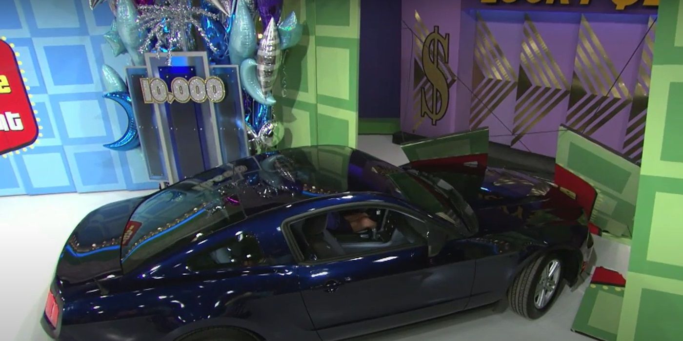 Rachel Reynolds crashes a car on the set of The Price is Right.