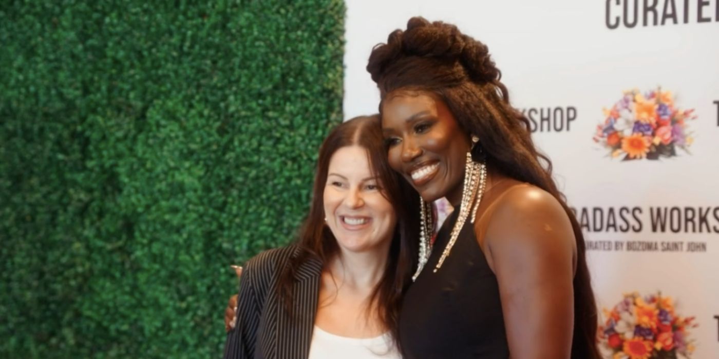 Bozoma Saint John poses for photos at her workshop on Real Housewives of Beverly Hills.
