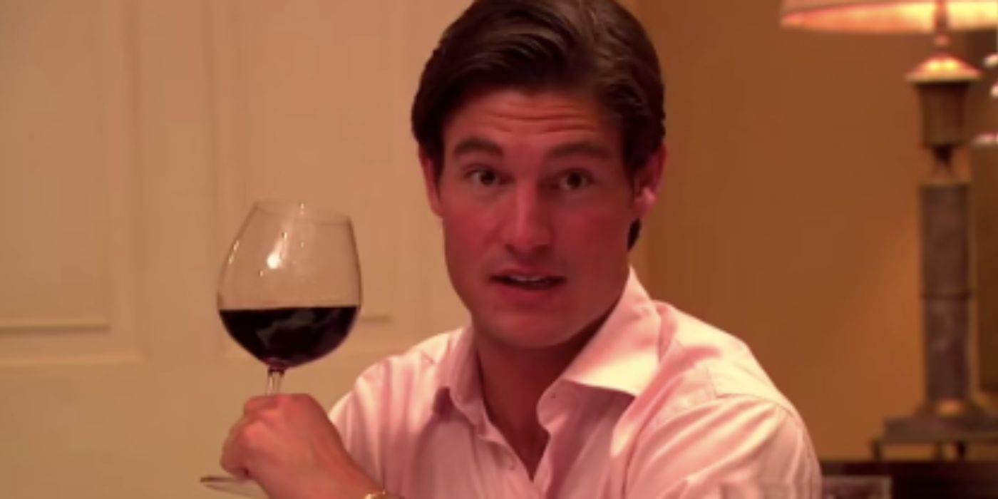 Craig Conover drinking wine on Season 1 of Southern Charm.