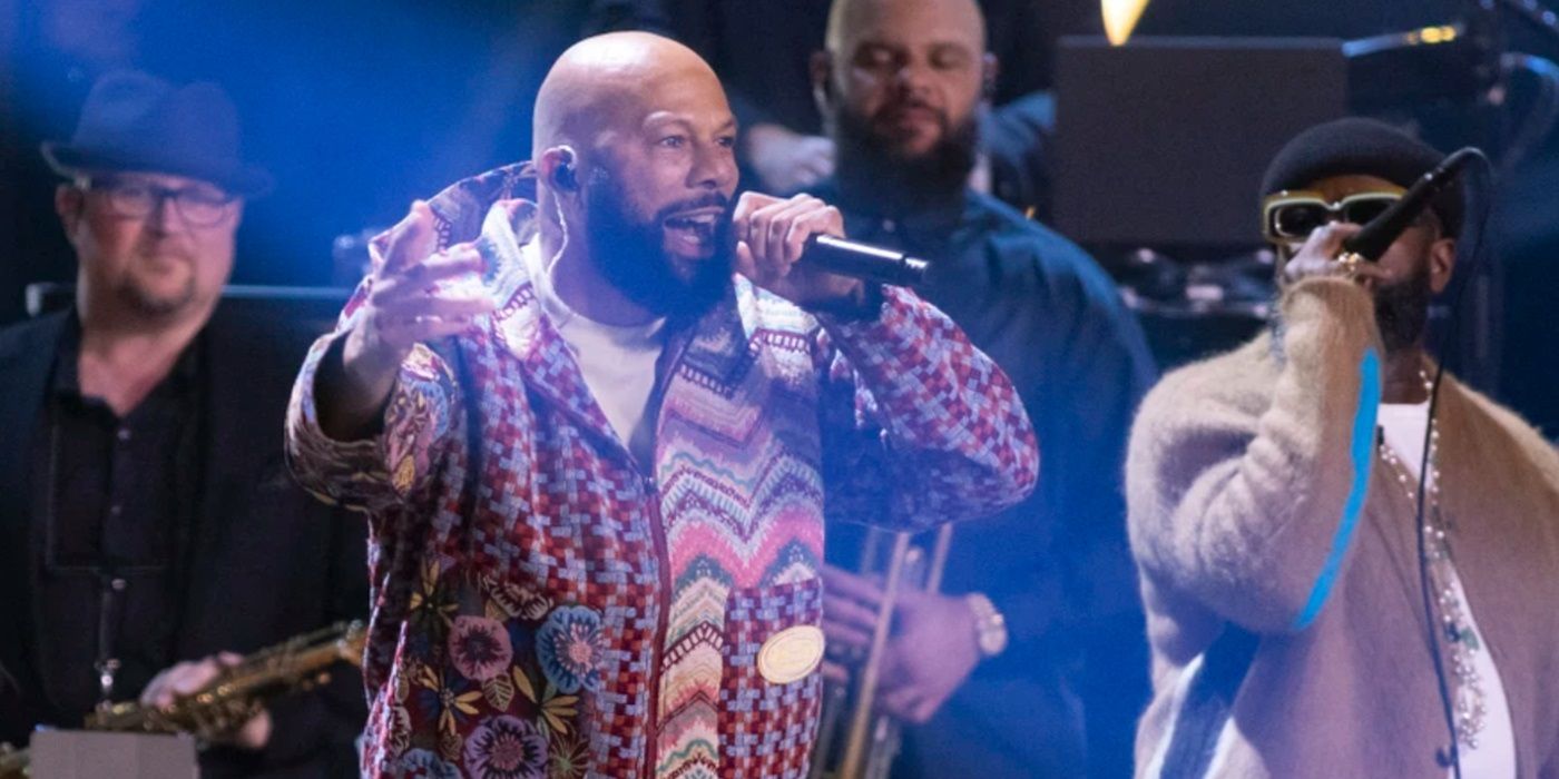 Common singing at the 2024 Rock and Roll Hall of Fame Induction Ceremony