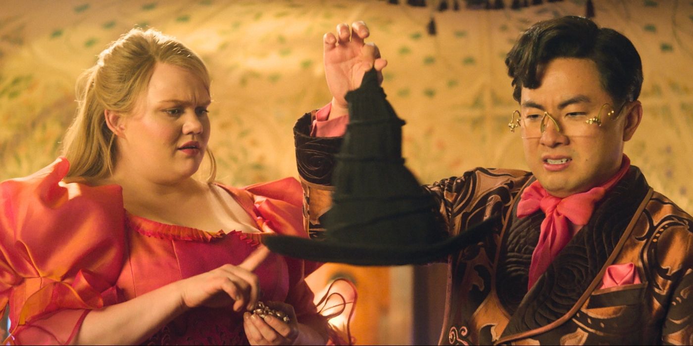 Bronwyn James and Bowen Yang in Wicked