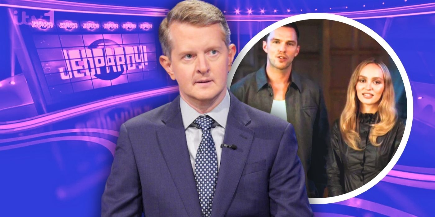 Feature image for Jeopardy featuring Ken Jennings, Nicholas Hoult, and Lily-Rose Depp