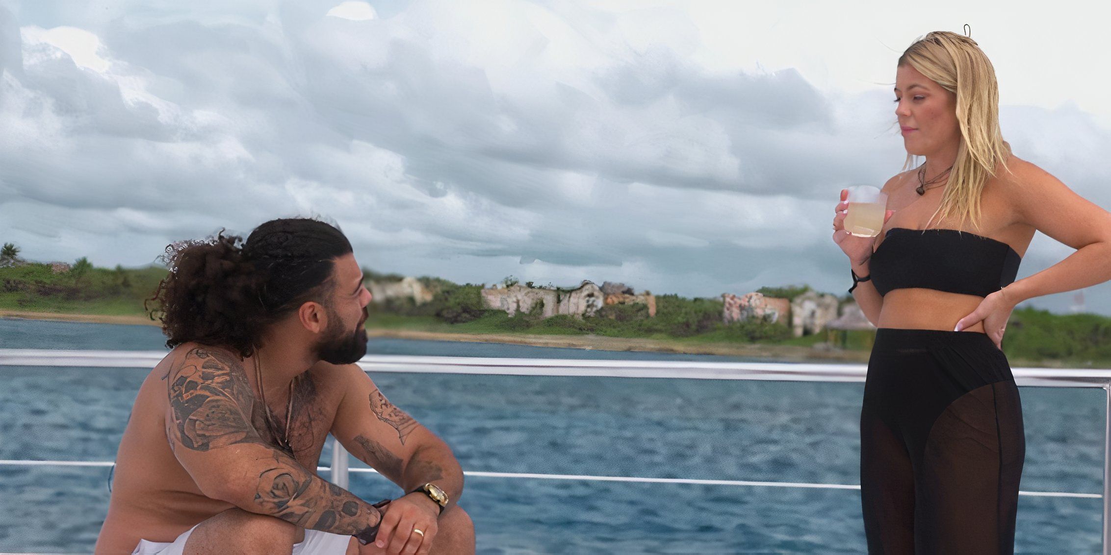 David and Michelle Married at First Sight Boating Trip