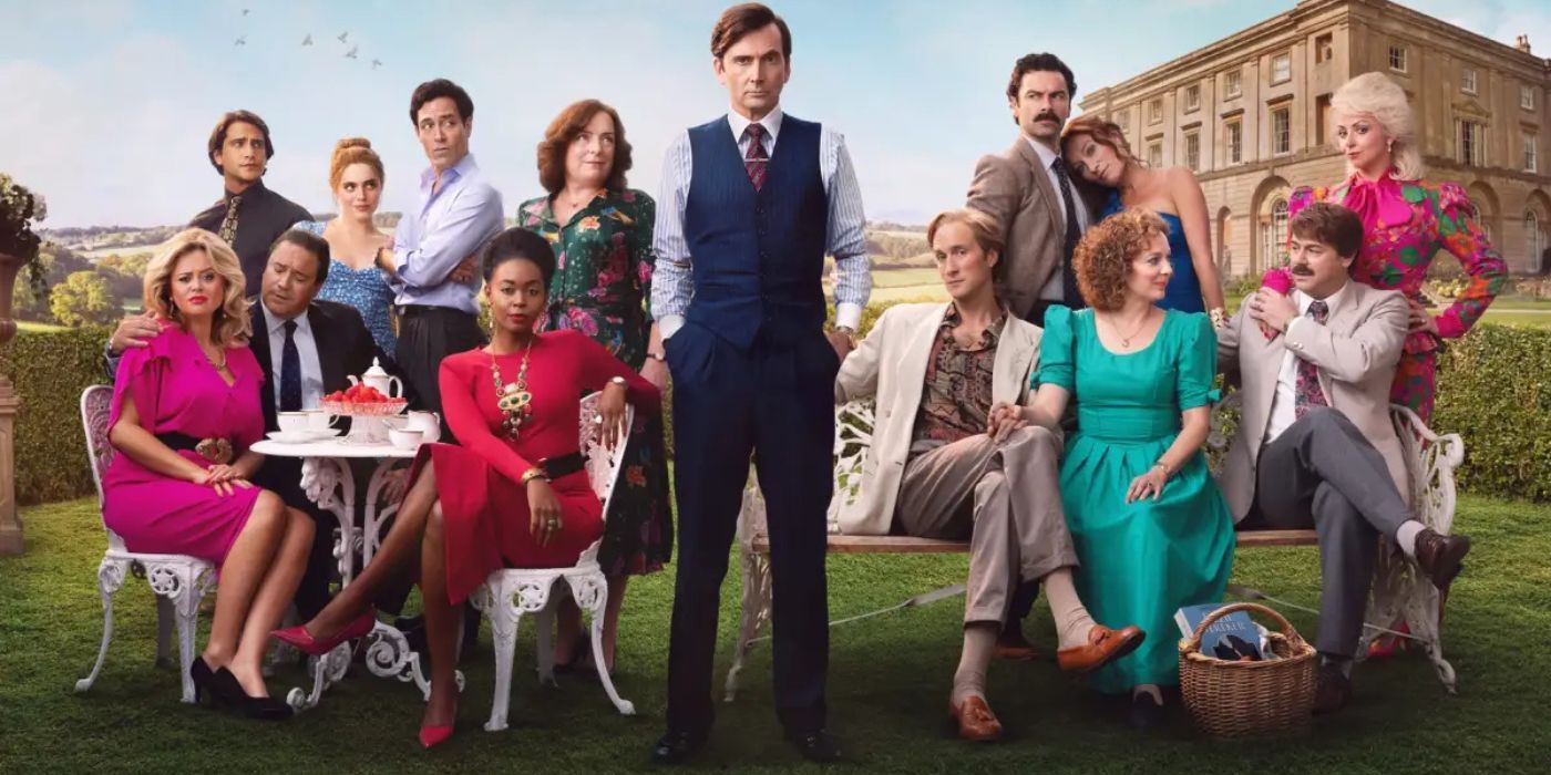 David Tennant and the rest of the cast of Rivals