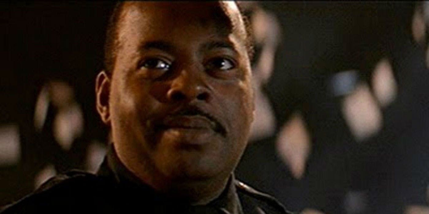 Sgt. Al Powell smiles slightly in Die Hard