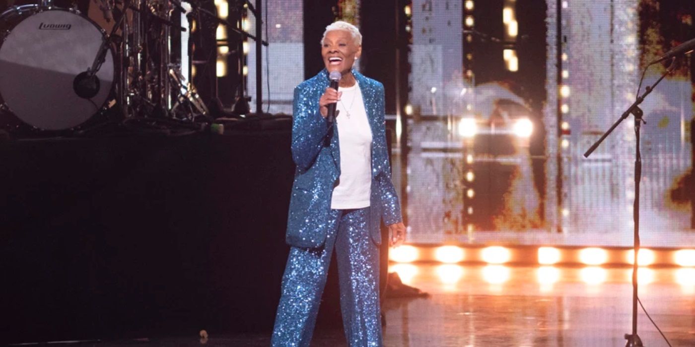 Dionne Warwick singing at the 2024 Rock and Roll Hall of Fame Induction Ceremony