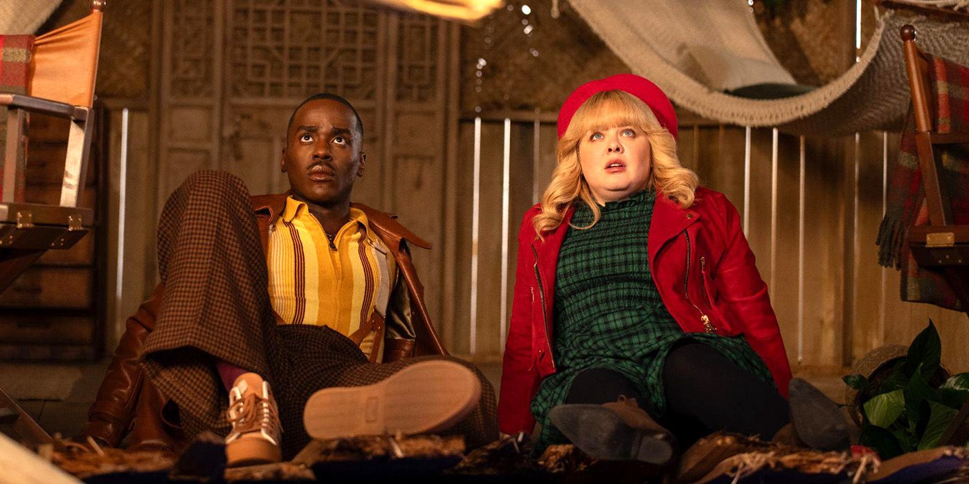 Ncuti Gatwa and Nicola Coughlan in Doctor Who's 2024 Christmas Special