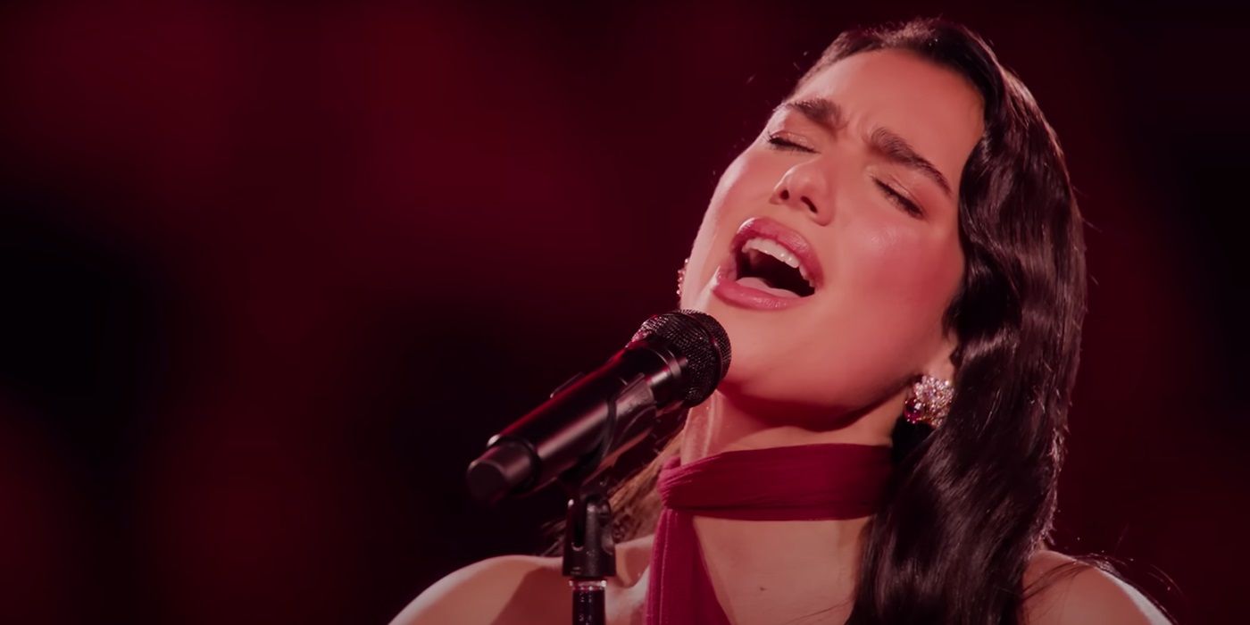 Dua Lipa singing Training Season in An Evening with Dua Lipa