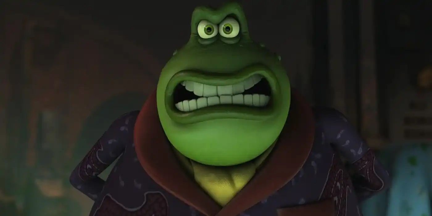 The Toad looks angry