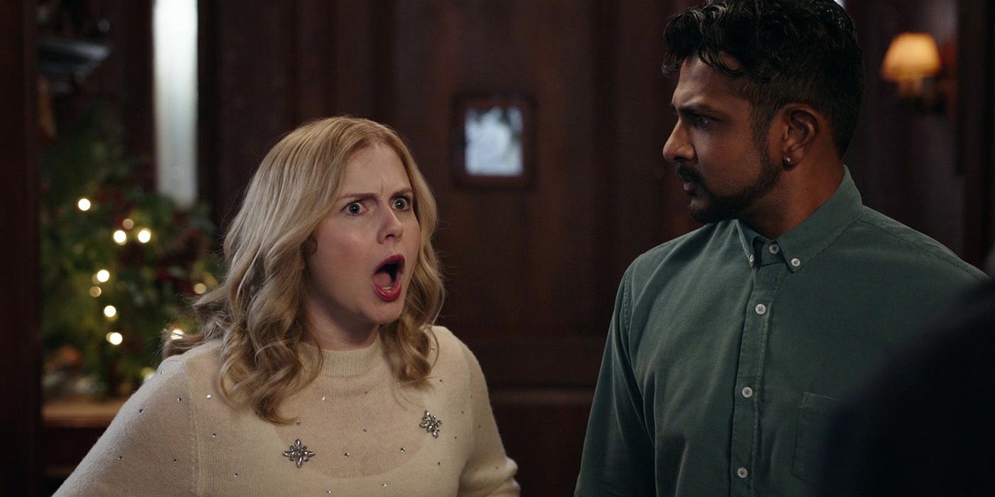 Rose McIver and Utkarsh Ambudkar in Ghosts Season 4 Episode 8