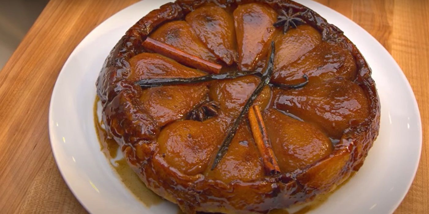 Gordon Ramsay&rsquo;s Caramelized Pear Tarte Tatin on &lsquo;MasterChef&rsquo;.