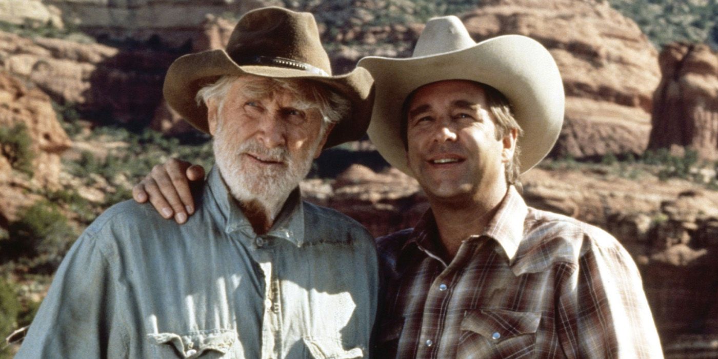 Lloyd Bridges and Beau Bridges as Jake Tyrell and David Hart in 'Harts of the West'