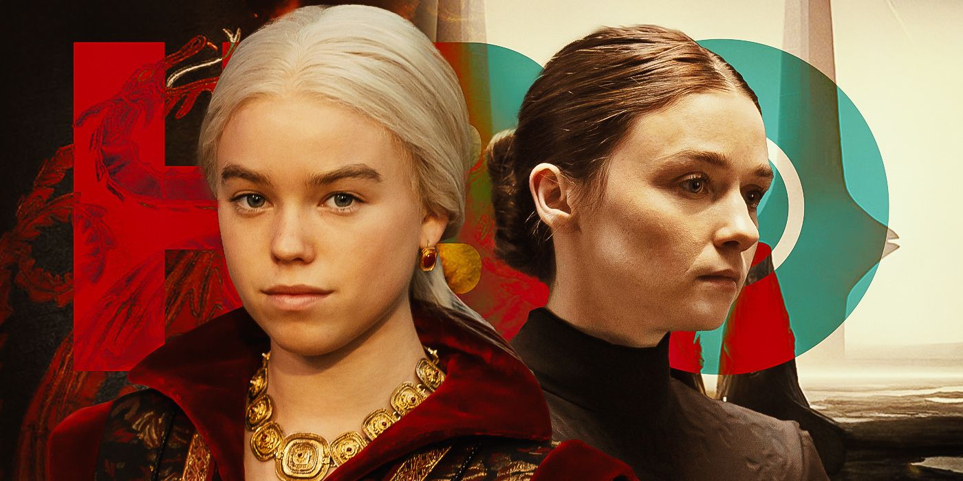 Milly Alcock and Jessica Barden as their characters in House of the Dragon and Dune Prophecy